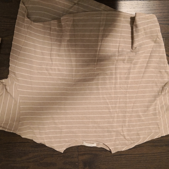 Pazzo cropped long sleeve t-shirt with stripes - Picture 2 of 3